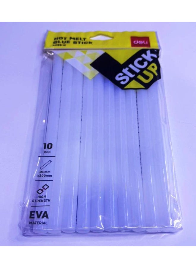 Deli A29912 Hot Melt Glue Stick 11mm x 200mm pack of 10 Pcs - Image 2